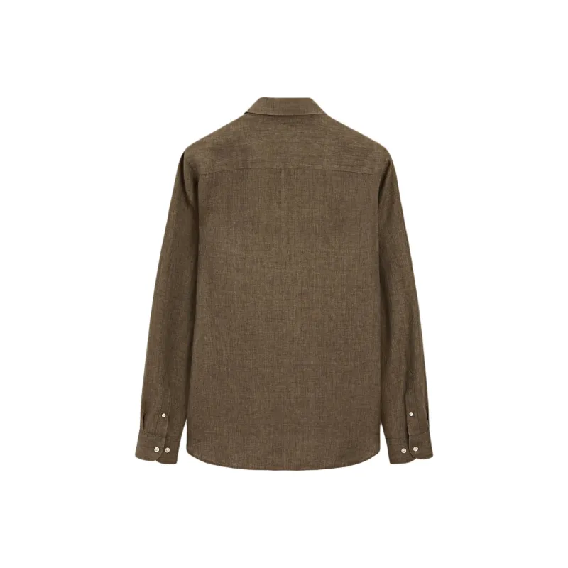 Massimo Dutti Shirt Men's Sandy Brown-1