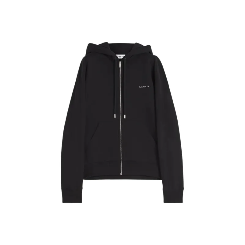 Lanvin Archives Print Zipped Hoodie-0
