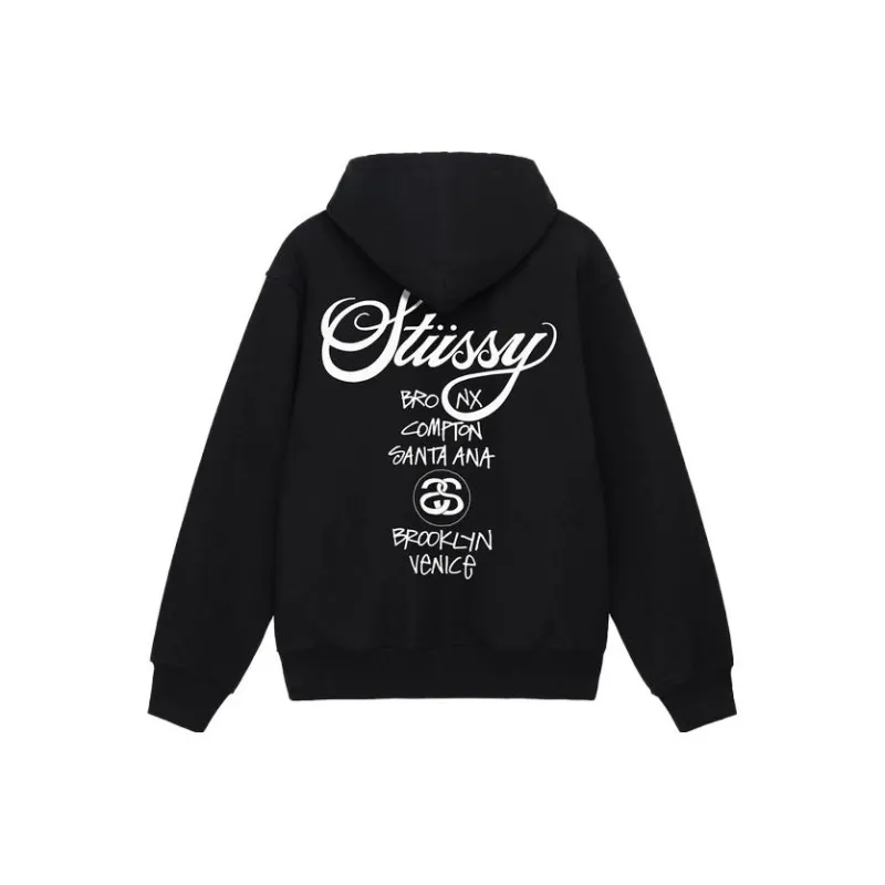 Stussy World Tour Pigment Dyed Hoodie-0