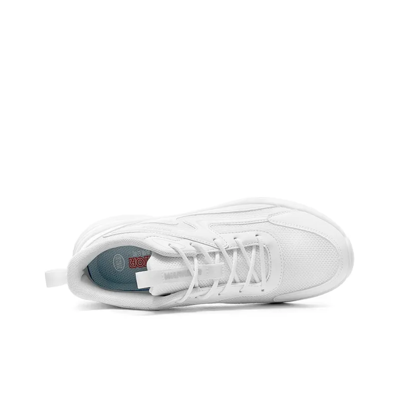 Warrior Cushioning, Slip Resistant, And Breathable Low Top Running Shoes Unisex White Gray-2