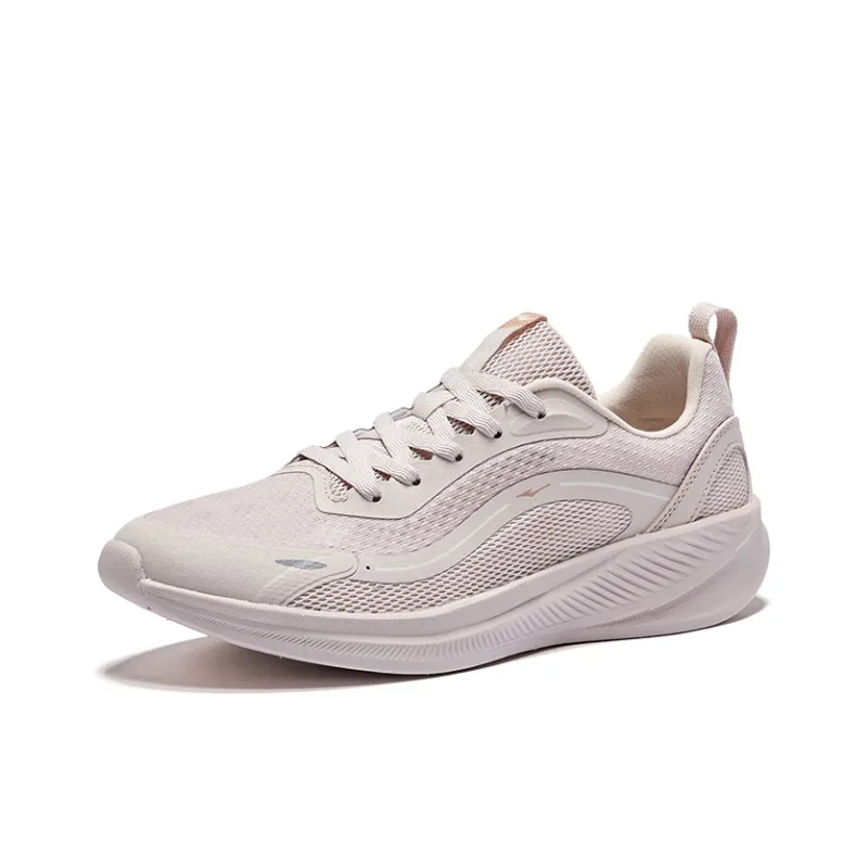 Erke Cushioning, Breathable, Slip Resistant Low Top City Commute Running Shoes Women's Painted Gray Microcrystal White-2
