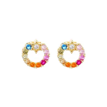 BLESSED BULLET Copper Earrings Women's