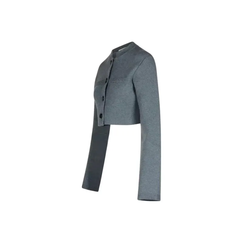 KHAITE Ello Knit Cropped Jacket-2