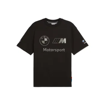 PUMA Bmw MmsStacked T Shirt Men's Black
