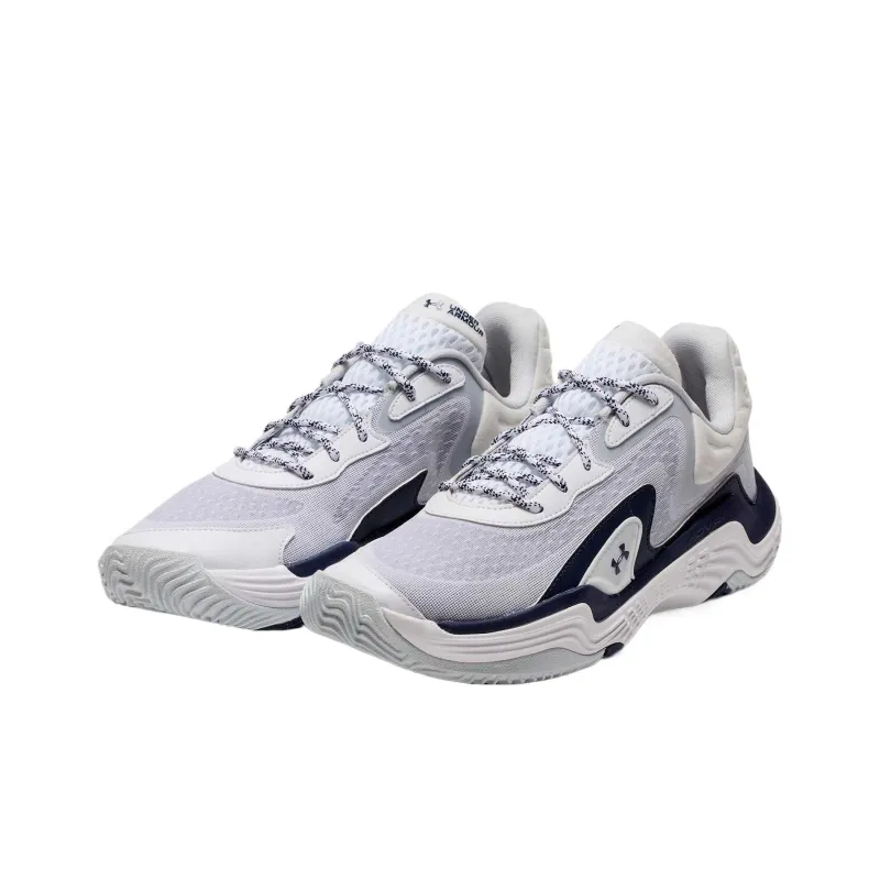 Under Armour Spawn 7 Low Top Basketball Shoes Unisex White-2