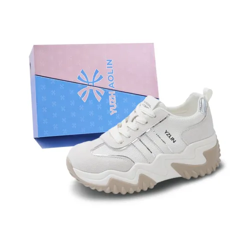 YUZHAOLIN Anti Slip And Wear Resistant Height Increasing Low Top Chunky Sneakers Women's
