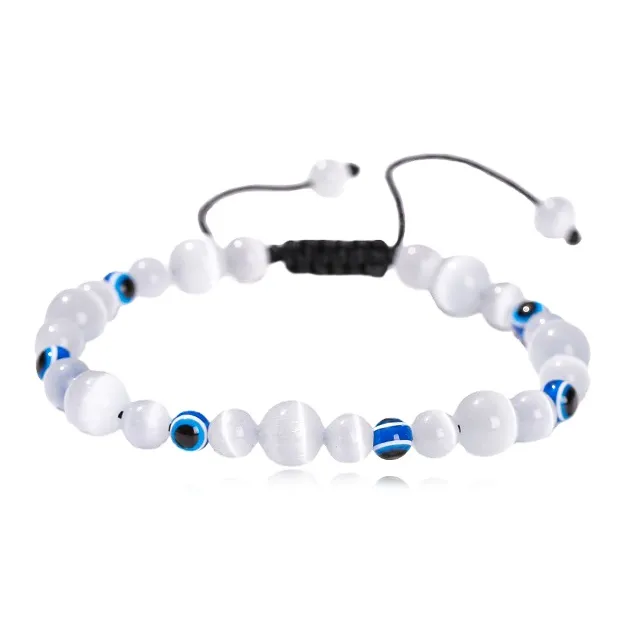 D.K.X Glass Cat Eye Jade Bracelets Unisex-0