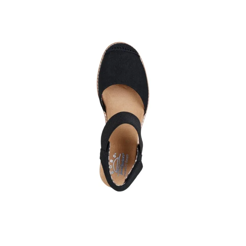 Skechers One Strap Sandals Women's Black-3
