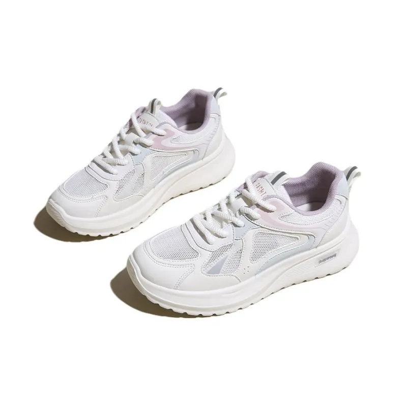 JANECO Slip Resistant, Abrasion Resistant, Breathable Low Top Chunky Sneakers Women's-1