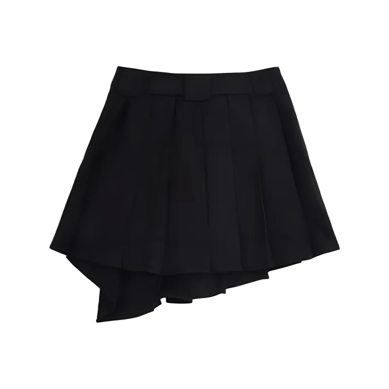 TSMLXLT Casual Short Skirts Women's Midnight Black-1