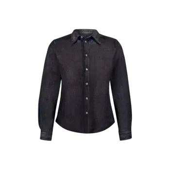 MM6 Maison Margiela Distressed Panelled Denim Shirt