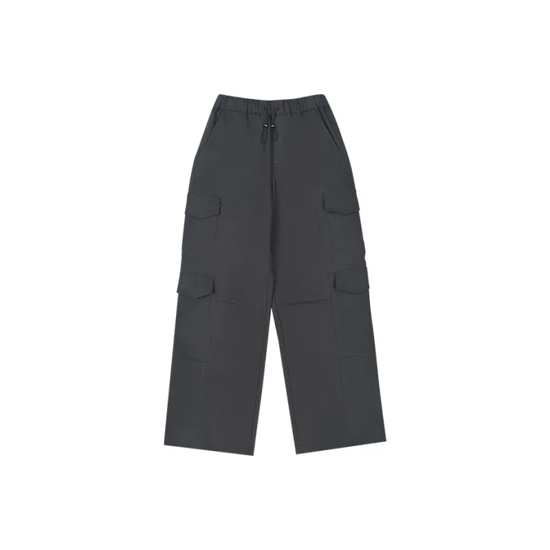 MYSAMESAME Casual Pants Unisex Dark Gray In Stock-6