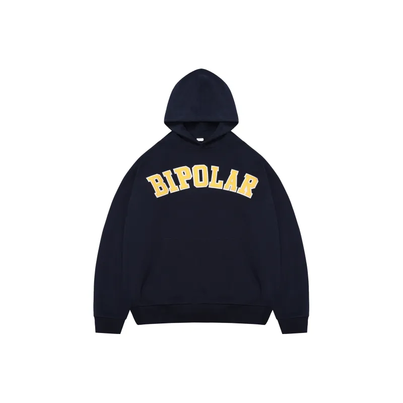 BIPOLAR Hoodie Unisex White Gray Coffee Navy Blue-8