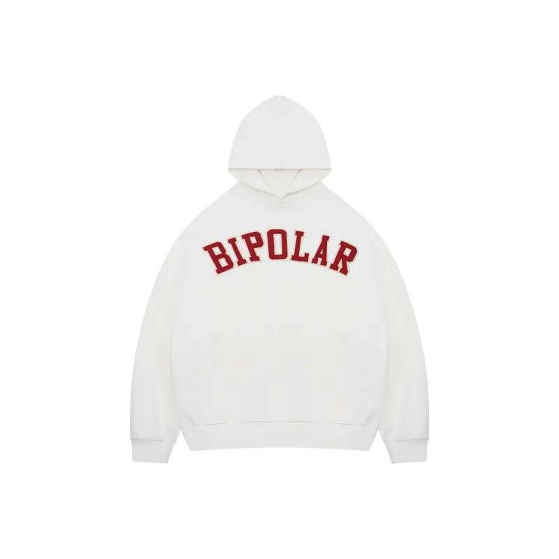 BIPOLAR Hoodie Unisex White Gray Coffee Navy Blue-0