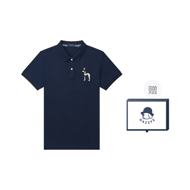 HAZZYS Short Sleeve Polo Shirts Summer Men's-8