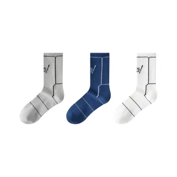 Cotton Gene Mid Calf Socks Men's Combo Set