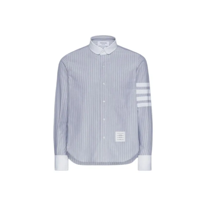 THOM BROWNE Oxford 4 Bar Shadow Pinstripe Shirt-0