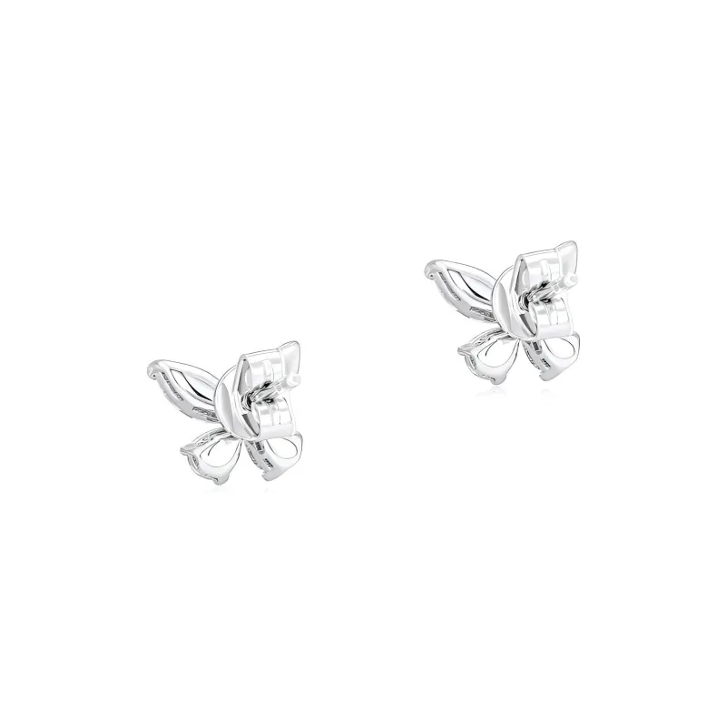 GEMOLA 925 Sterling Silver Stud Earrings Women's White-2