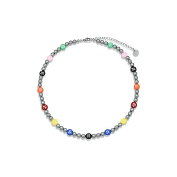 AWE Titanium Steel, Drip Glaze Luxury Niche Students Party Accessories Necklace Women's