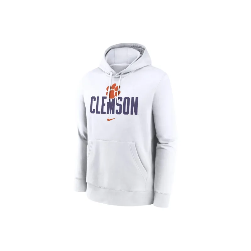 Nike Clemson Tigers Primetime Club Campus Men's Nike College Pullover Hoodie-0