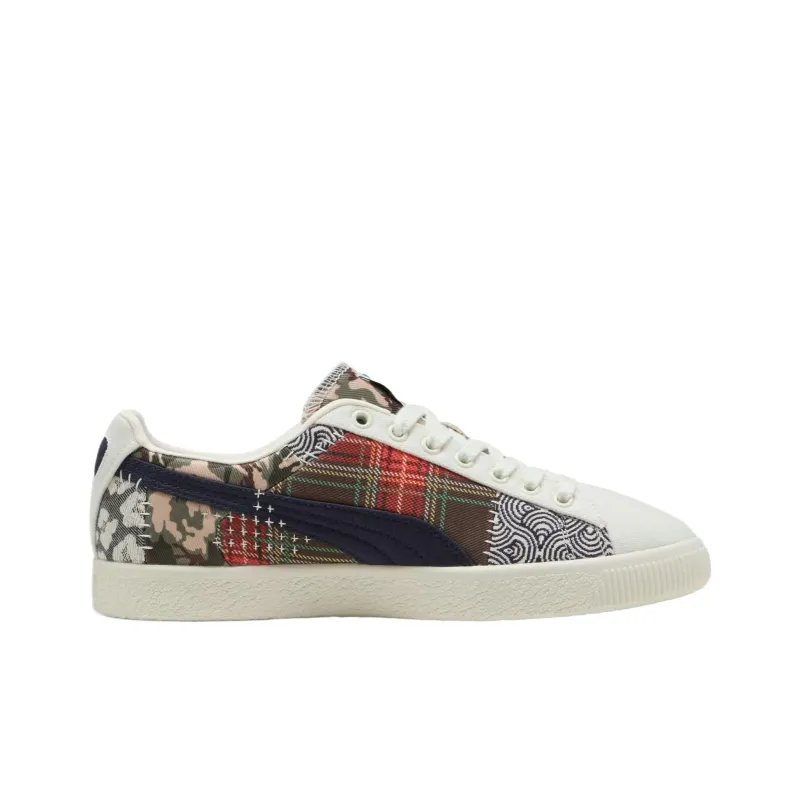 PUMA Clyde Abrasion Resistant Low Top Training Shoes Unisex White-1