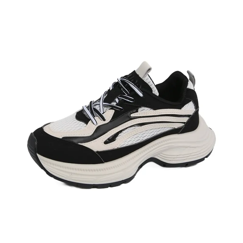 SUPEREDGE Slip Resistant, Abrasion Resistant, Breathable Low Top Chunky Sneakers Women's-4