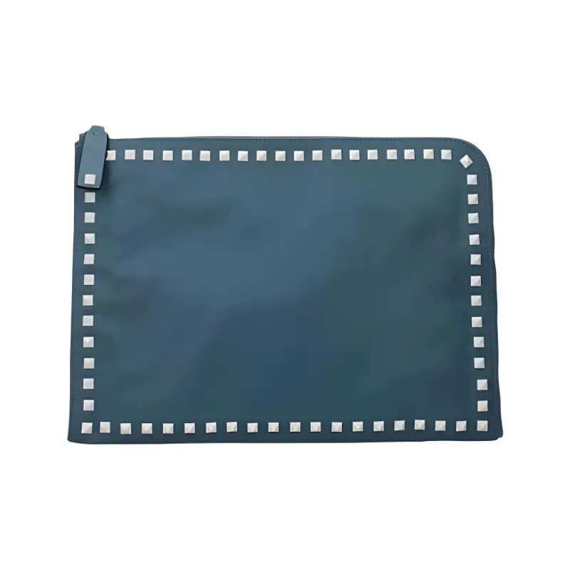 Valentino Fabric Clutch Regular Unisex Blue-0