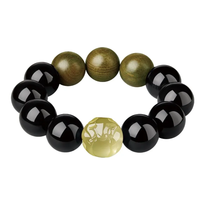 Yi Mingju Obsidian Bracelets Men's-11