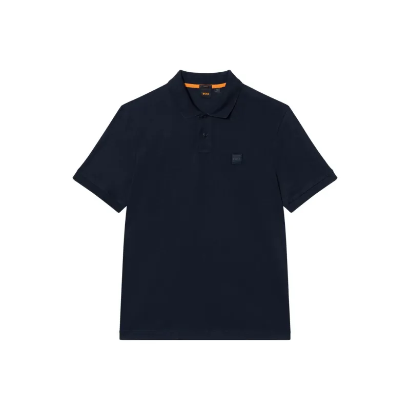 HUGO BOSS Logo Patch Short Sleeved Polo Shirt-0
