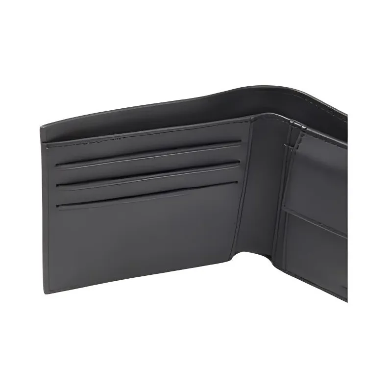 LACOSTE Calfskin Wallet Men's Black-4