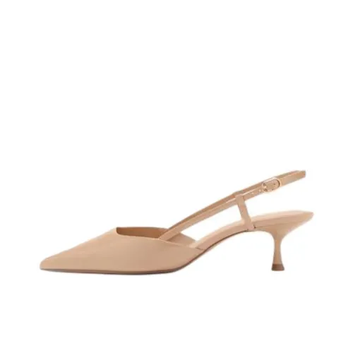 MANGO Slim Heel High Heels 6cm Women's Flesh