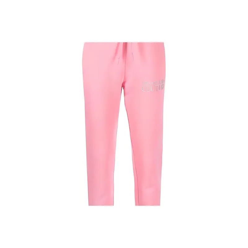 VERSACE JEANS COUTURE SS23 Knitted Sports Pants Women's Pink-4