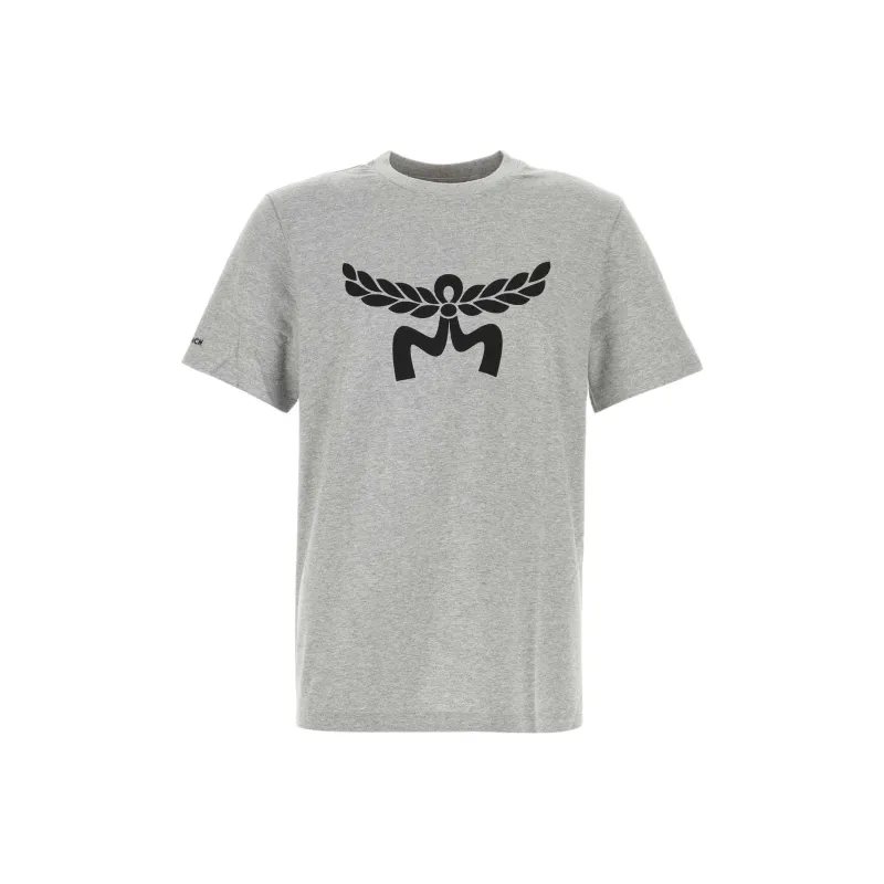 MCM Logo Printed Crewneck T Shirt-0