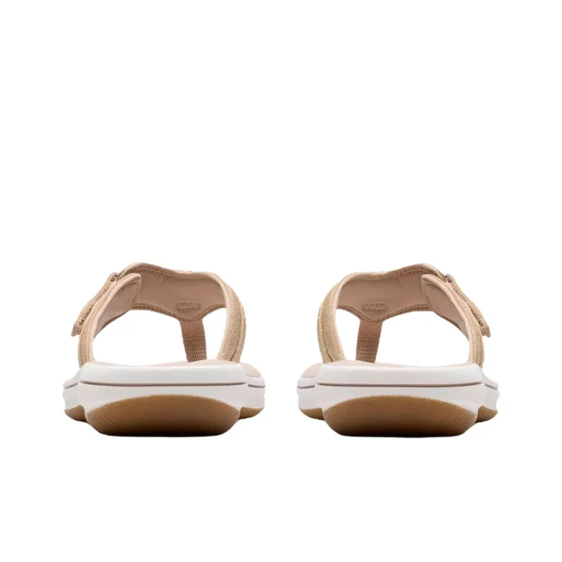 Clarks Quiet Abrasion Resistant Flip Flops Women's Sand-4