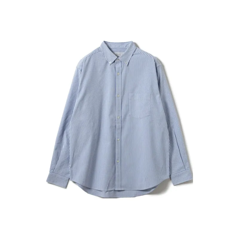 Beams Shirts Men Light Blue-0
