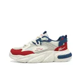Beige Blue Red