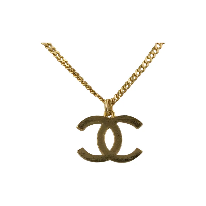 CHANEL Metal Necklaces Unisex Gold-1