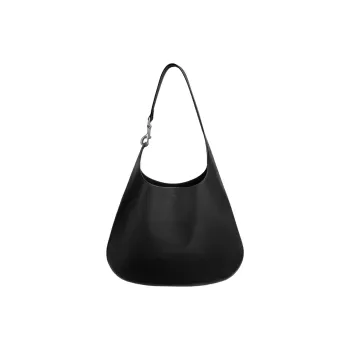 Phoebe Philo Calfskin Shoulder Bag Trumpets Women's Black