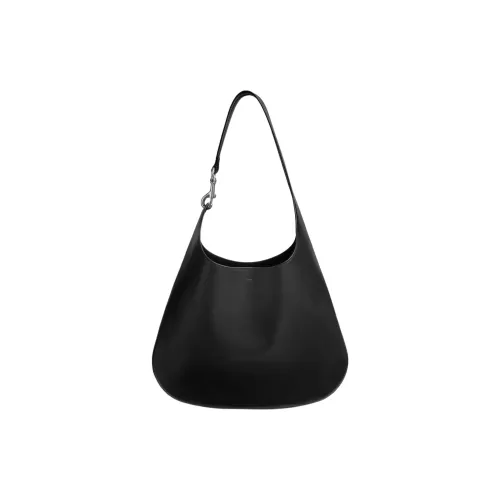 Phoebe Philo Calfskin Shoulder Bag Trumpets Women's Black