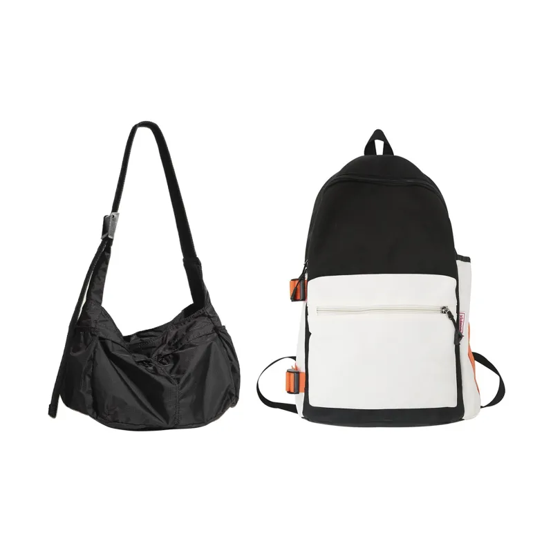 TAKI Oxford Shoulder Bags Regular Unisex Black/Gray-27