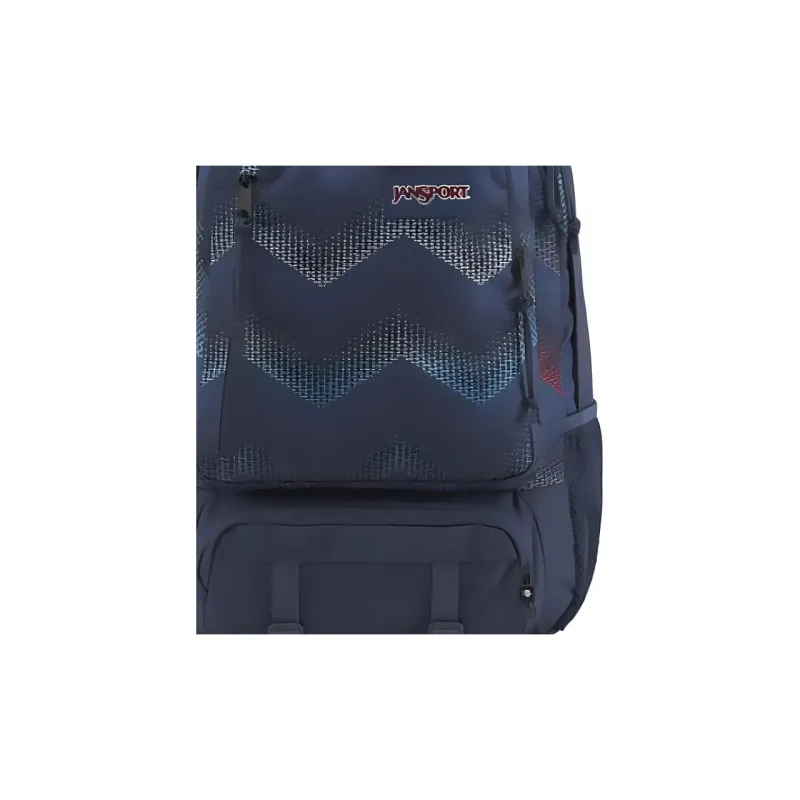 JanSport Polyester Backpack Large Size Unisex Snowflake Marine-4