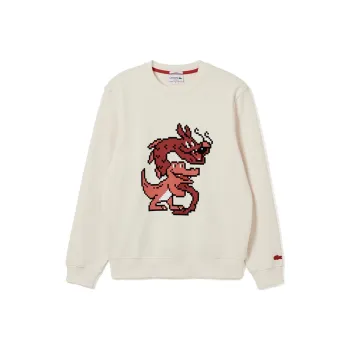 LACOSTE Sweatshirt Unisex Cream White