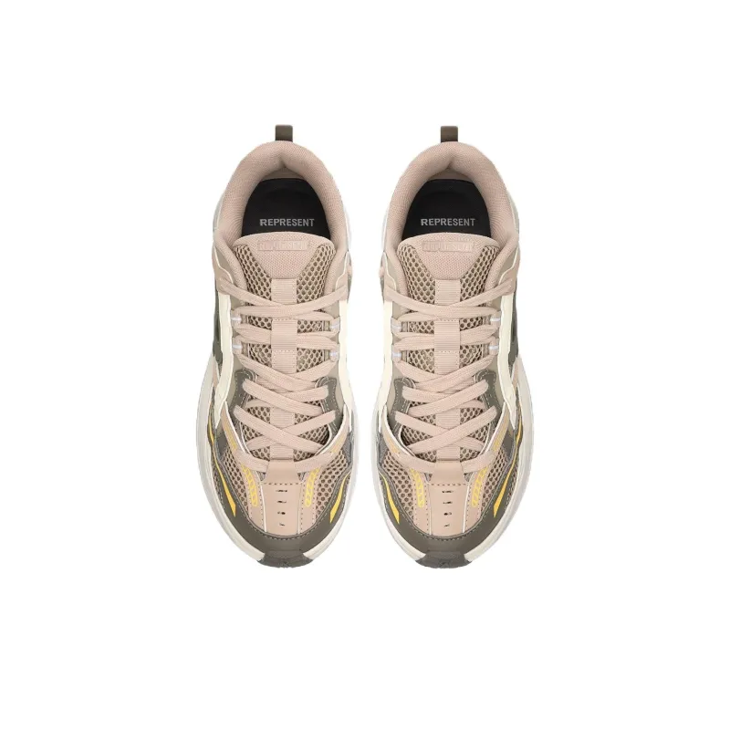 REPRESENT Low Top Casual Shoes Men's Beige-3