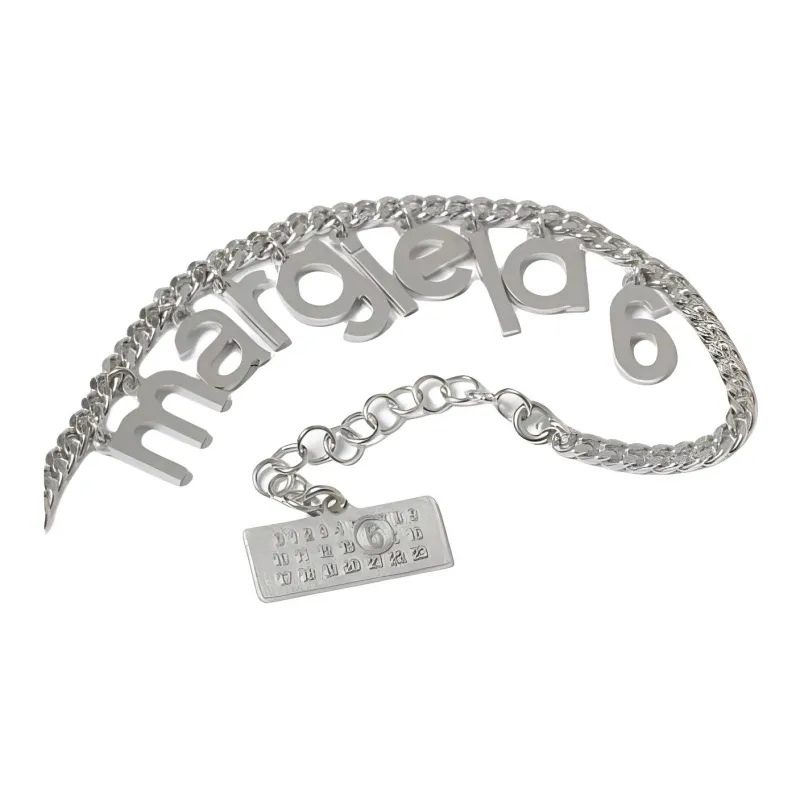 MM6 Maison Margiela Logo Plaque Bracelet-2