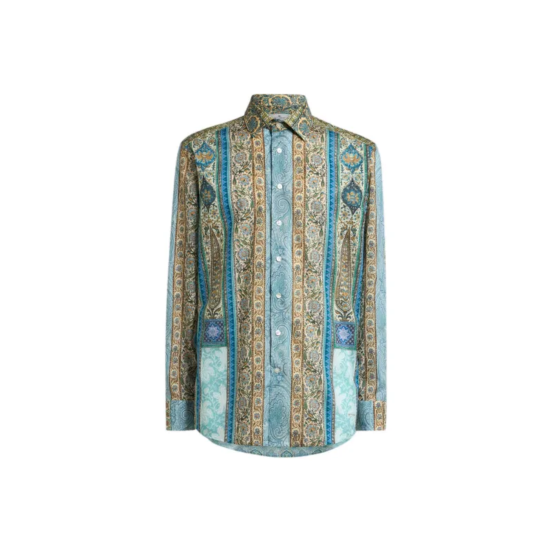 ETRO Long Sleeevd Paisley Printed Shirt-0