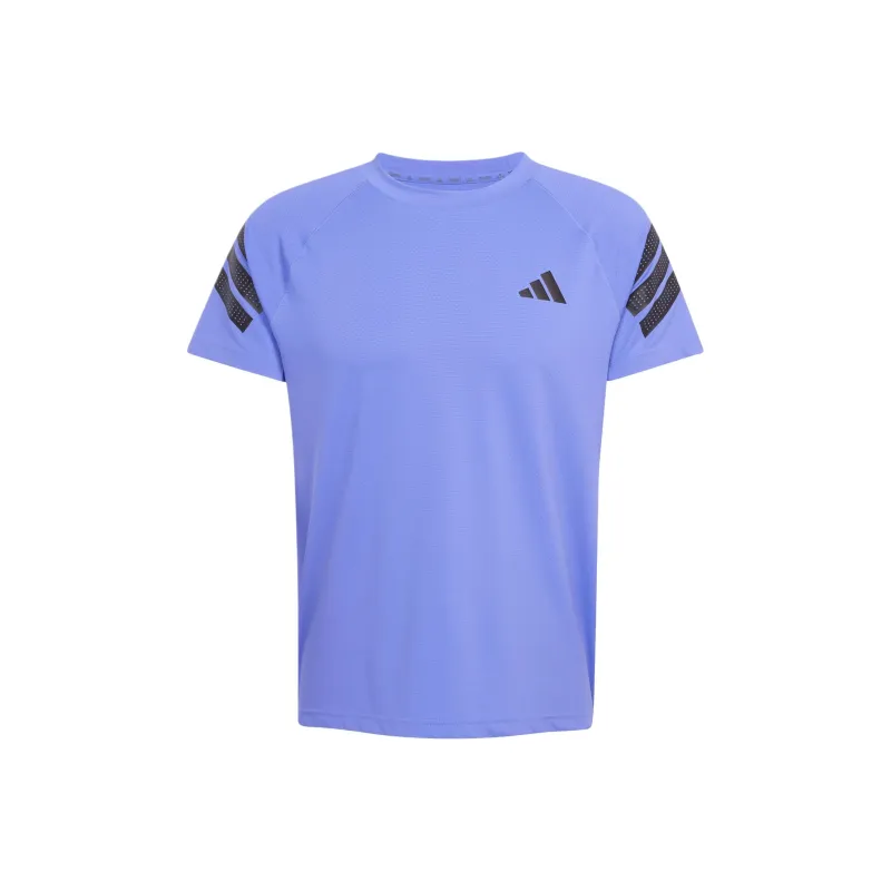 Adidas 3 StripesIcon T Shirt Men's Half Cobalt Blue/Black-0