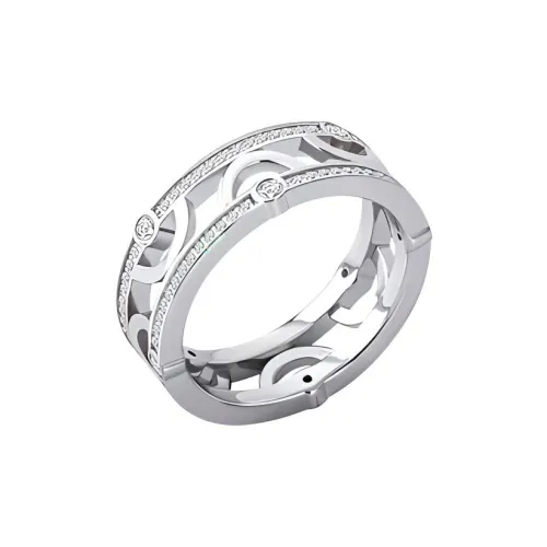 Bi disc 925 Sterling Silver 18K Gold Plated Rings Women's