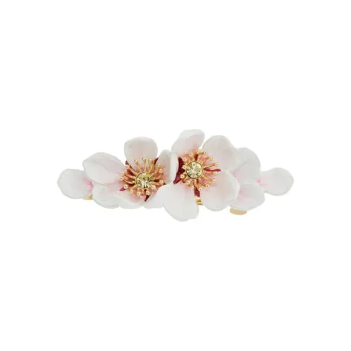 LES NEREIDES Gold Plated Hair Clips Women's White