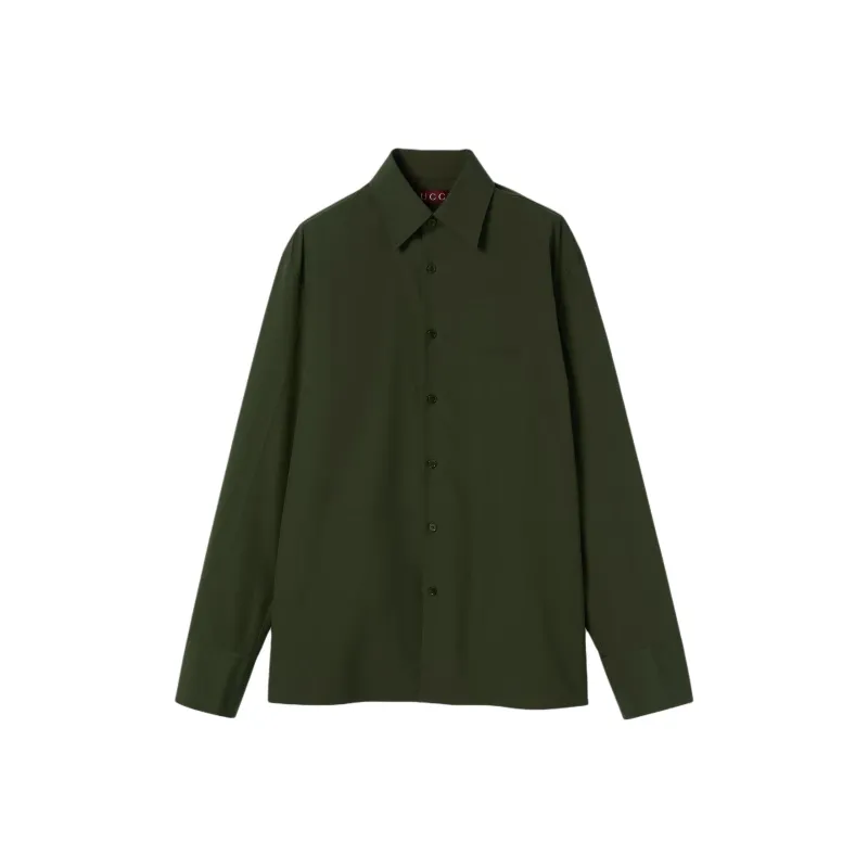 GUCCI Shirts Men Green-0