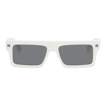 OFF WHITE Acetate Rectangular Sunglasses Men's White